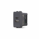 Presa USB A+C 5V/2,4A Art833B nero