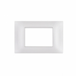 Placca Bianca tecopolimeroGem6003-01 compatibile Vimar Plana Bianco