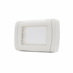 Placca Idrobox IP55GemS6003B bianco compatibile Vimar Plana Bianco