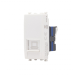 Connettore di rete RJ45Gem627B compatibile Vimar Plana Bianco