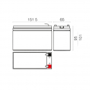 Batteria piombo 12V 7Ah faston 4.8mm