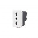 Presa Bivalente Joy518B bianco