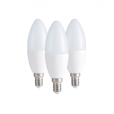 Kit 3 lampadine oliva E14 8W luce