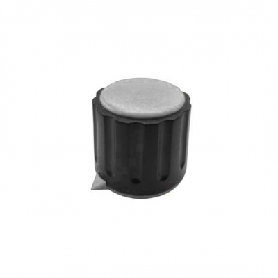 Manopola nera fissa.22X19 diametro 6
