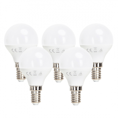 Confezione 5pz lampade Led E14 6W