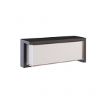 Applique nera rettangolare 24W