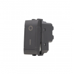 Interruttore bipolare 01Art802N Nero