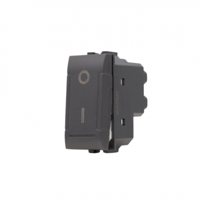 Interruttore bipolare 01Art802N Nero