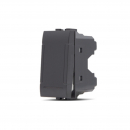 Deviatore unipolare 16A-250V nero