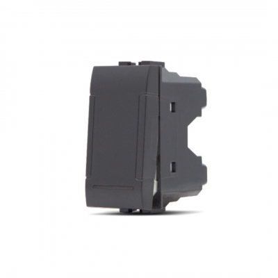 Deviatore unipolare 16A-250V nero