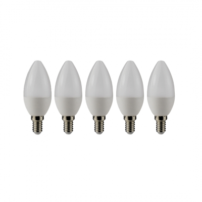 Box 5 lampadine E14 6W 3000K
