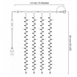 Tenda 10 Discese da 3m con 300 LED