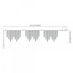 Icicle BigLED 6m con 27 discese da